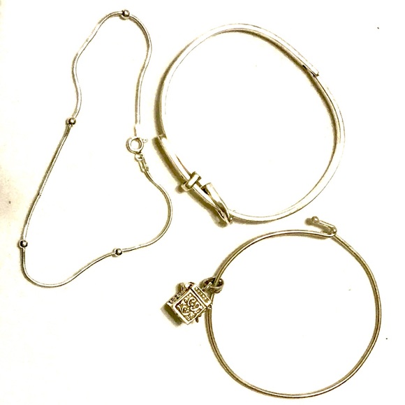 Sterling Lot of 3 Fun Bracelets - Picture 2 of 10